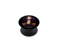 Halloween Ghost Full Moon Phases Night Woods Vintage PopSockets Adhesive PopGrip