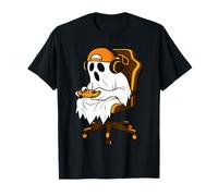 Halloween Ghost Gamer Gaming Video Game Boys Girls Kids T-Shirt