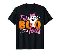 Halloween Ghost Girls Womens Fab Boo Lous Value Graphic T-Shirt