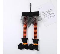 Halloween Ghost Halloween Witch Ornaments Climbing Tree Witch Legs Props Courtyard Arrangement Decorations Christmas Ceramic Decorations Ghost (C, 46. 2x22cm)
