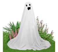 Halloween Ghost - Halloween Yard Decors | the White Ghost | Scary Decoration for the Front Door | Garden, Tree, Haunted House, Home Entrance, Outdoor Lawn and Green