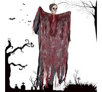 Halloween Ghost Hanging | Scary Horror Skull Decoration | Blood Guaze Horror Hanging Ghost for Halloween Party Decorations Spooky Haunted House Prop
