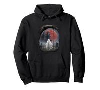 Halloween ghost house horror house motif Pullover Hoodie