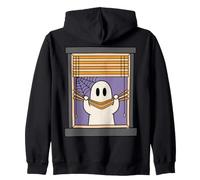 Halloween Ghost Humor Cute Spooky Season Zip Hoodie