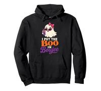 Halloween Ghost I Put The Boo In Boujee Retro Cute Pullover Hoodie