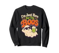 Halloween Ghost I'm Just Here For The Boos Women Funny Sweatshirt
