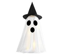 Halloween Ghost Light - Night Lamp, Party Prop | Battery Powered Cute Glowing Decor for Holiday Table Centerpiece Mantel Ornament Indoor Haunted Theme Room Celebration Kids Seasonal Lighting