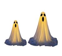 Halloween Ghost Light Up,Spooky Ghost Light Up Halloween Decorations with String Lights Battery Operated,Spooky Ghosts Scary Standing Outdoor Decor for Yard Front Porch Lawn-C 85CM+165CM
