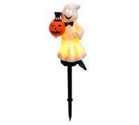 Halloween Ghost Lights Outdoor - Spooky Solar Garden Stake Lights with Glowing Effects | Realistic Ghost Decor for Pathway, Lawn, Garden, Home, Patio, Garden, Indoor and Outdoor Parties