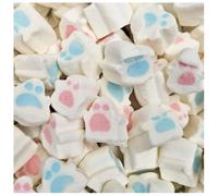 Halloween Ghost Mallows Marshmallows Bag 2000g - Blue & Pink Ghost Shaped Vanilla Flavour Sweets - Soft & Fluffy Halloween Marshmallow