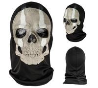 Halloween Ghost Mask Skull Full Face Mask Cosplay Mask Carnival Scary Horror Cosplay Costume for Halloween Party, Carnival, Cosplay Props