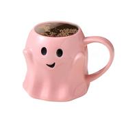 Halloween Ghost Mug - 440ML Ceramic Coffee Cup With Adorable Spooky Faces Pattern, Creative Drinkware