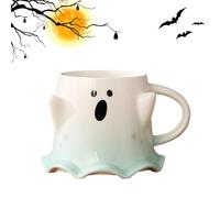 Halloween Ghost Mug - 460ml Spoof Porcelain Cup for Water Tea Drinks,Halloween Mugs with Handle for Cafe Kitchen Dining Room Living Room Study