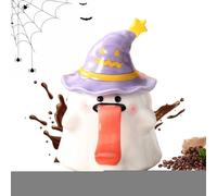 Halloween Ghost Mug - Spooky Vintage Cocoa Tumbler, Holiday Ghostly Kitchen Mug | Collectible Themed Hot Drink Glasses for Home Bar, October Dinner Style