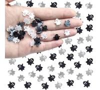 Halloween Ghost Nail Charms, 100 Pcs Cute White Black Ghosts 3D Nail Art Charms Gems Manicure Supplies Accessories for DIY Crafts Jewelry Making Halloween Decorations