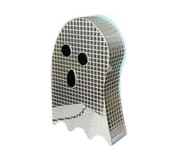 Halloween Ghost Ornament | Indoor Glitter Tiered Disco Poster for Halloween,Spooky Figures for Christmas Trick Or Treat Parties Bookshelf Desk Bar Indoor Porch