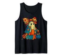 Halloween Ghost Patchwork Quilt Quilting Sewing Lover Womens Tank Top