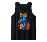 Halloween Ghost Patchwork Quilter Quilting Sewing Women Girl Tank Top