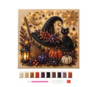 Halloween Ghost Pearl Art DIY Craft Set 20cm, 3D Mosaic Home Ornament