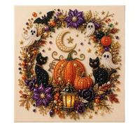 Halloween Ghost Pearl Art DIY Kit,Spooky Cute 3D Diamond Painting Crafts for Adults,Pearl Art Kits for Adults,Halloween Diamond Art,DIY Fall Home Decor Wall Art,for Beginner DIY Seasonal Party (3#)