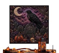 Halloween Ghost Pearl Art, Horror Rhinestone Painting Craft | Ghost Festive Halloween Wall Art, DIY Fall Home Decor for Boys Girls Adults Teen (D)