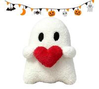 Halloween Ghost Plush 20cm Cute White Ghost Pillow Hold Heart