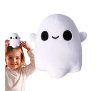 Halloween Ghost Plush | Stuffed Plush Ghost Toy | 10cm Cute Ghost Soft Toys Plushs Pillow | Small Spooky Cushion Squishy Toy | Skull Doll Home Decor for All Ages Kids, Halloween