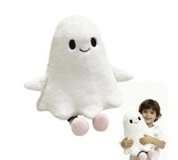 Halloween Ghost Plush Toy, 11.8 Inch Halloween Ghost Pillow, Cute White Ghosts Halloweens Stuffed Animal Toy, Soft Ghosts Cushion With Leg, Figure Decoration Doll For Bed Sofa Cabinets Stairs