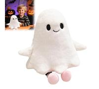 Halloween Ghost Plush Toy, Cute White Ghost Stuffed Pillow, Spooky Ghosts Soft Cushion, for Bed Sofa Halloween Decorations