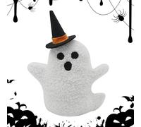 Halloween Ghost Plush Toy - Cute White Scary Soft With Its Orange/Black Halloween Theme, This Plush Piece Serves As A Playful Seasonal