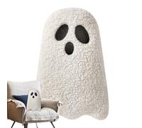 Halloween Ghost Plush Toy - Plush Stuffed Ghost Gems Pads | Phrushpillow in the shape of ghosts | Ghosts Pillows | 2 Pieces Halloween Huggable Doll | Decorations Pillows