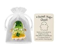 Halloween Ghost Pocket Hug,Ghost Inspirational Reminder Hugs For Friends,Pockets Encouragement Card,Emotional with Hug Ghost