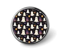 Halloween Ghost Print Enamel Pins for Backpack - Cute Jacket Coat Hat Bags Badge Pins, Funny Unique Novelty Button Pin Women Men Fashion Jewelry Accessories