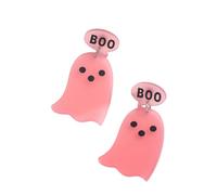 Halloween Ghost Pumpkin Dangle Earrings Cute Witch Ghost Skull Dog Spider Web Drop Earrings Boo Letter Attractive Halloween Masquerade Ball Party Jewelry, Zinc, No Gemstone