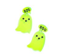 Halloween Ghost Pumpkin Dangle Earrings Cute Witch Ghost Skull Dog Spider Web Drop Earrings Boo Letter Attractive Halloween Masquerade Ball Party Jewelry, Zinc, No Gemstone
