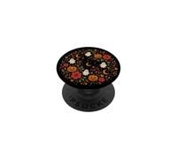 Halloween Ghost Pumpkin Floral Moon Fall Spooky Pattern PopSockets Adhesive PopGrip