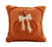 Halloween Ghost Pumpkin Pillow Cushion Covers, Fall Fluffy Soft Plush Faux Fur Tufted Throw Pillow Covers, Autumn Cute Spooky Home Pillowcases Set Decorationfor Indoor Home Bedroom Couch Sofa Decor