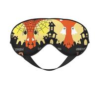 Halloween Ghost Pumpkin Sleep Eye Mas Updated Design Light Blocking Night Eye Blinder Men Women Shift Work Travel