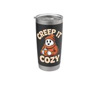 Halloween Ghost Pumpkin Spice Fall Creep It Cozy Stainless Steel Insulated Tumbler