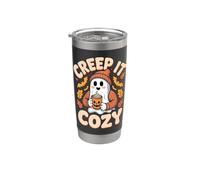 Halloween Ghost Pumpkin Spice Fall Creep It Cozy Stainless Steel Insulated Tumbler