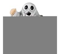Halloween Ghost Pumpkins Ornaments - Resin Spooky Ghost Decor - Home Decorations for Apartment Fall Party Classroom Bedroom Study Haunted House