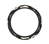 Halloween Ghost Spider Web Pumpkin 15 Inch Print Elastic Steering Wheel Cover Universal, Anti-Slip Elastic Breathable Soft Rubber Car Steering Wheel Protective Cover.