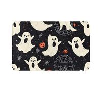 Halloween Ghost Spider Web Pumpkinsupernatural Symbols Black Printing 1pcs Quick Dry Peach Skin Velvet Beach Towel Oversized 55''X27.5'' For Adults, Super Absorbent Towel