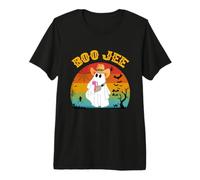 Halloween Ghost Spooky Costume Boo JEE Ghost with Cowboy Hat Premium T-Shirt