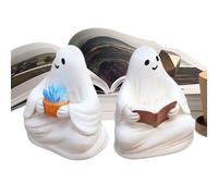 Halloween Ghost Statue - Spiritual Ghost in Light Resin Figurine - Decorative Sculpture Character for Balcony Bookcase Garden Table Indoor Outdoor