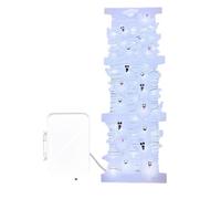 Halloween Ghost String Lights 5m 50 LED Beads Decorative Ghost Party Favors