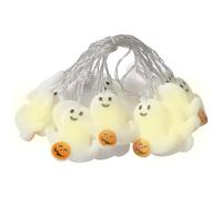 Halloween Ghost String Lights - 6.56ft 10 LED Battery Powered Decor