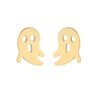 Halloween Ghost Stud Earrings Minimalist Stainless Steel Funny Cute Tiny Spooky Pumpkin Skull Small Horror Earrings for Women Gothic Halloween Cosplay Party Christmas Holiday Fashion Jewelry, S