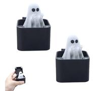Halloween Ghost Surprise Gift Box - Spooky Mystery Treats & Fun for Halloween Lovers, Cute Pop-Up Middle Finger Spooky Ghost, White Elephant Gifts for Adults, Office Prank(B-2pcs)
