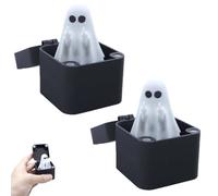 Halloween Ghost Surprise Gift Box - Spooky Mystery Treats & Fun for Halloween Lovers, Cute Pop-Up Middle Finger Spooky Ghost, White Elephant Gifts for Adults, Office Prank(A-2pc)